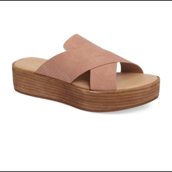 ✅ Anthro Coconuts by Matisse Study Wedges in Blush - Picture 1 of 8